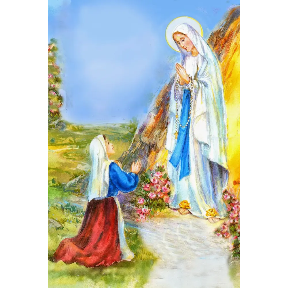 Fotoporcellana Madonna di Lourdes - Santi | Velpas