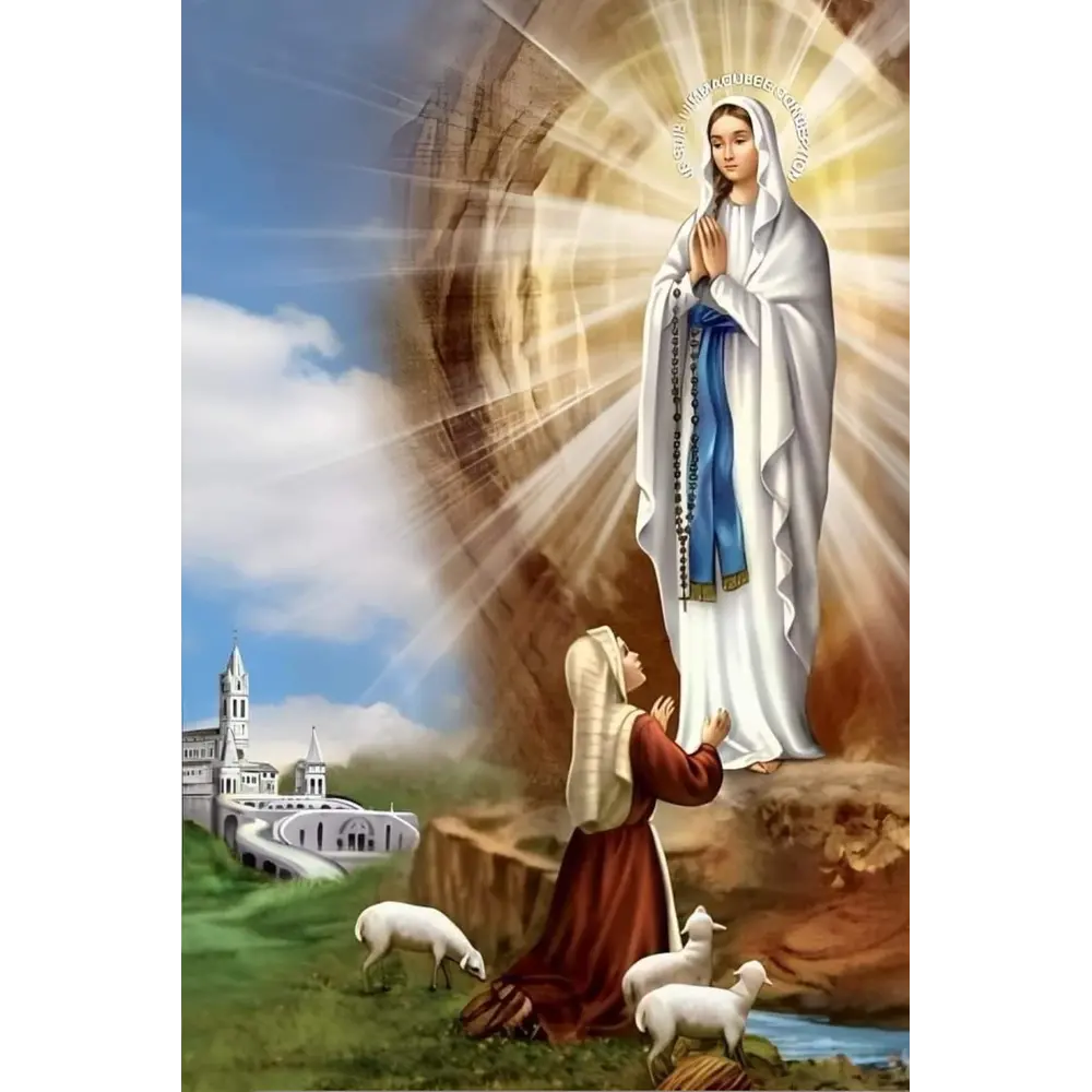Fotoporcellana Madonna di Lourdes - Santi | Velpas