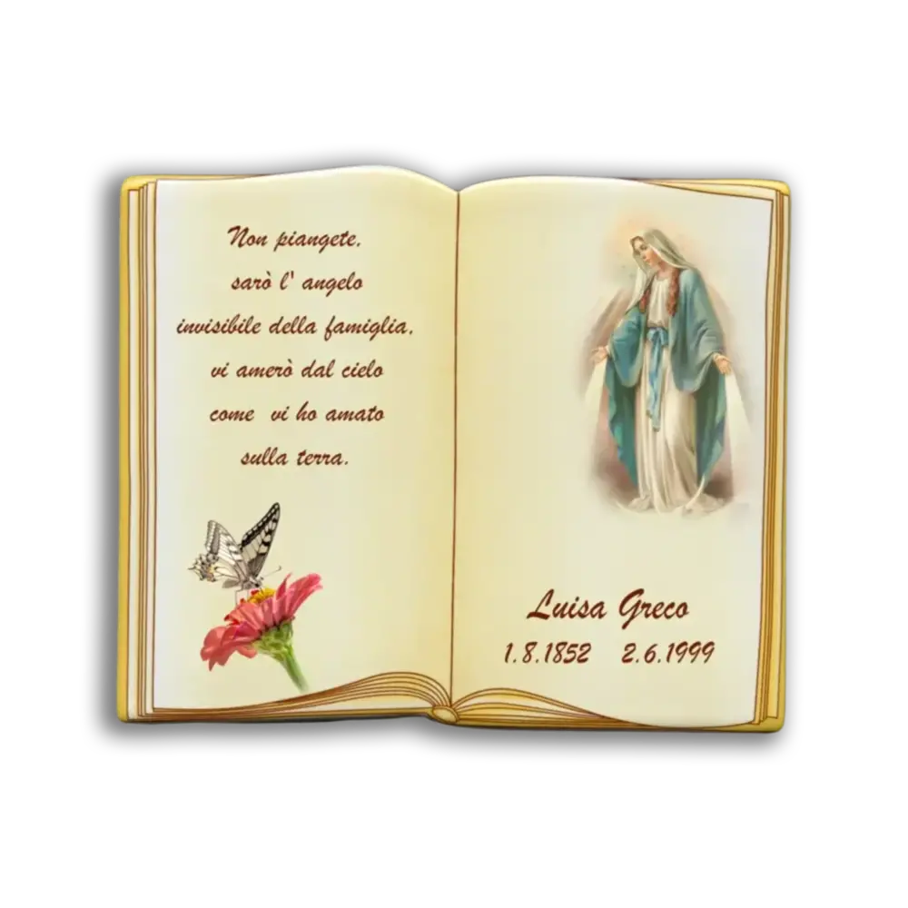 Fotoporcellana Libro Intarsio - Libri a Parete | Velpas