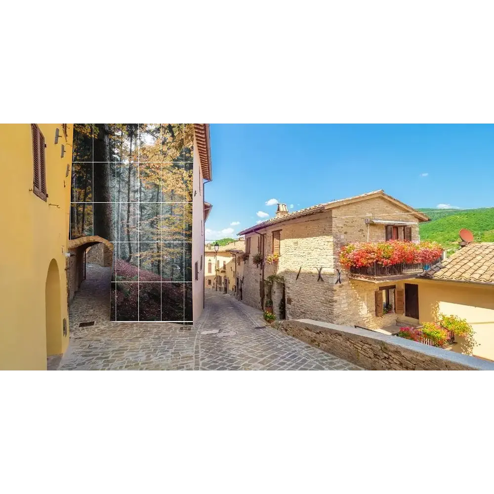 Fotoporcellana Vicolo Paese Antico - Arredo Urbano | Velpas