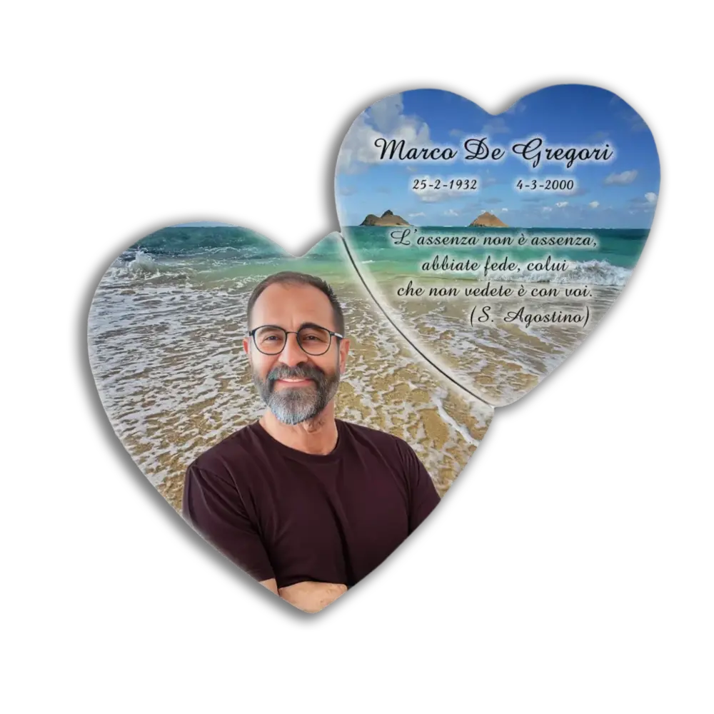 Fotoporcellana Cuore Doppio Destra - Cuori | Velpas